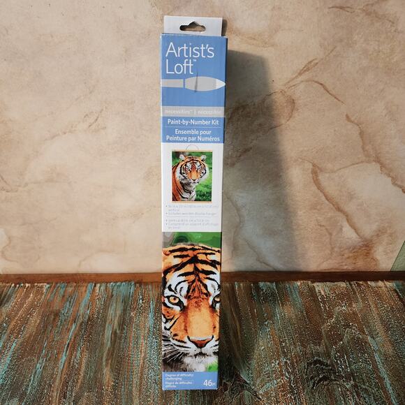 Artist's Loft 16x20 Vertical Paint By Numbers Kit Bengal Tiger - Challenging - Picture 3 of 7